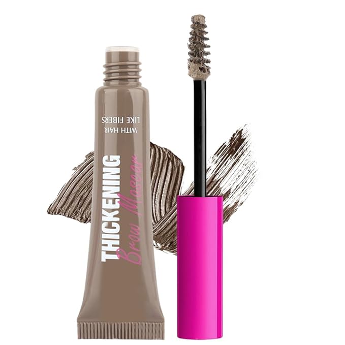 Tinted Thickening Brow Mascara,Tinted Eyebrow Gel, Waterproof, Transfer-proof, Brush to Fill in Eyebrows and Cover Gray Hairs - Cruelty Free (1pc 01 Taupe)