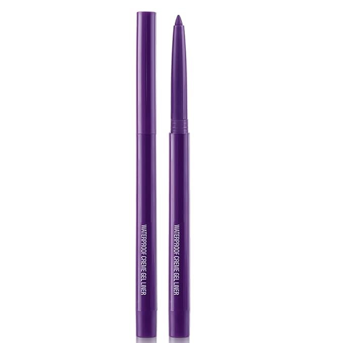 Eyeliner Pencil, Waterproof Eyeliner Long-lasting, Purple Eyeliners, High-Pigmented Colorful Eyeliners Easy To Use Eye Liner Pen for Women, Purple