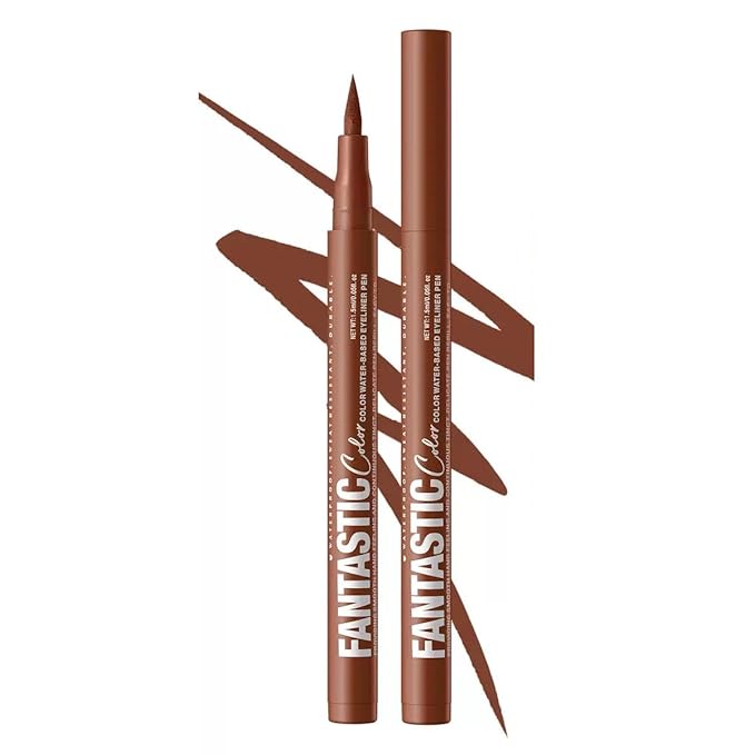 Brown Liquid Eyeliner Waterproof Long Wear Brown Eyeliner Pencil Hypoallergenic Smudgeproof (09#)