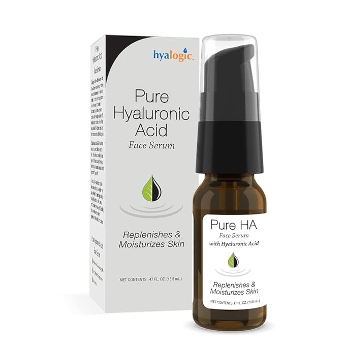 Hyalogic Pure Hyaluronic Acid Serum for Face - Hydrating, Non-Greasy, Fragrance-Free, 0.47 Ounce