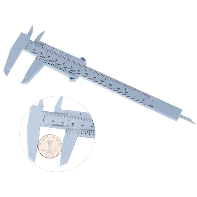 Vernier Caliper Eyebrow Stencil - Reusable Permanent Eyebrow Positioning Ruler for Makeup Measuring