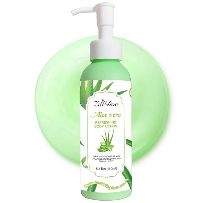 Body Lotion, 24hr Moisturizing & Deep Hydration, Absorbs Instantly Moisturizer for All Skin Types, 5.3 fl oz (1 Pack, Aloe Vera)