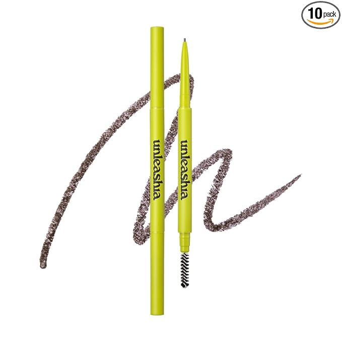 Unleashia Shaper Defining Eyebrow Fixer & Pencil No2. Kraft Brown - Super Slim 1mm Eyebrow Pencil