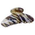 Wenlly large tortoise shell claw clip, marble non-slip strong hair barrettes, 4.1 Inch cellulose acetate hair claw clips, coffee