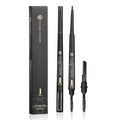 YOUNG VISION 3 in 1 Eyebrow Pencils for Women, Eye Brow Pen, Brush and Razor Trio, for Natural Hair-Like Brows, Easy to Color, Waterproof, Quick-Drying, Lasts All Day (Dark Brown)