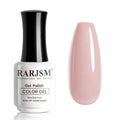 RARJSM Nude Gel Polish Purplish Pink Jelly Translucent Neutral Skin Tone Colors Gel Nail Polish Milky Pink Shade 15ml Single Bottle Soak off UV LED Cured at Home Salon DIY French Manicure Nails Art