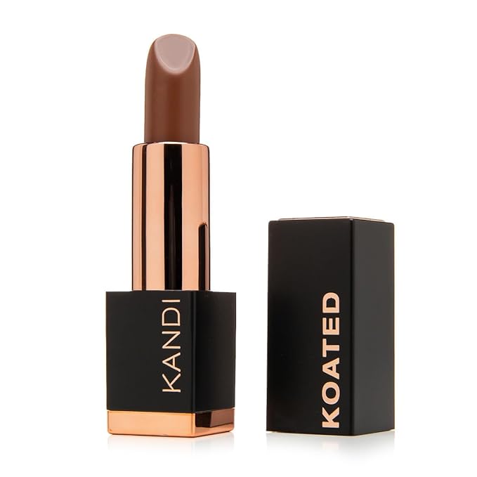 Kandi Koated Suede Matte Lipstick – Rich Cocoa Warm Mid-Tone Brown – Highly Pigmented Long-Lasting Matte Lipstick for Women – Creamy Smooth Finish – Vegan, Cruelty-Free & Paraben-Free Beauty Makeup