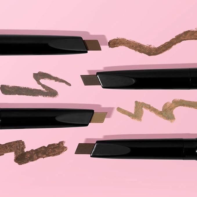 wet n wild Ultimate Eyebrow Retractable Definer Pencil, Medium Brown, Dual-Sided Brow Brush, Fine Tip, Shapes, Defines, Fills Brow Makeup, 1 Count (Pack of 2)
