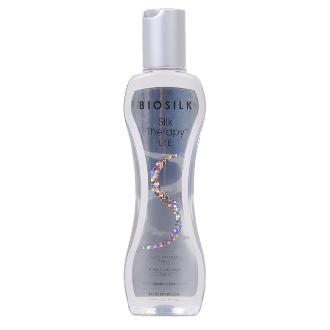 BioSilk Silk Therapy Lite, Leave-In Reconstructing Treatment To Smooth Fine & Thin Hair, Sulfate, Paraben & Cruelty-Free, 5.64 Oz