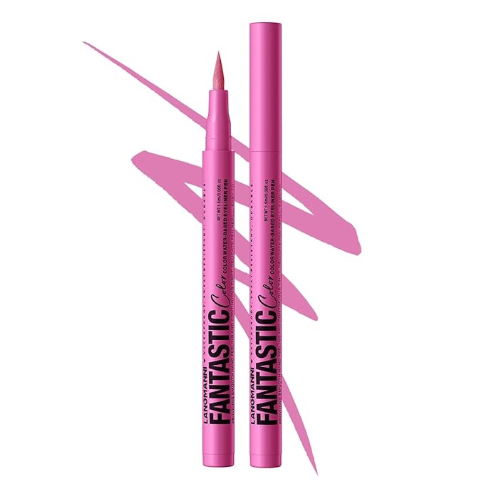 Liquid Eyeliner Pen with Ultra Fine Felt Tip - Matte Pink, Waterproof, Smudge Proof & Quick Drying for Long Lasting Wear (04#)