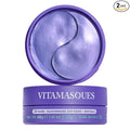 Vitamasques Lavender Hydrogel Eye Pads For Puffy Eyes & Dark Circles – Refresh in 15 minutes - Formulated in Korea - 32 Pairs / 64 HydroGel Eye Pads