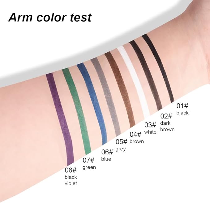 Retractable Creamy Eyeliner Eyeshadow Sticks for Eye Makeup, Ultra Pigmented Mechanical Eye Pencils, Smudge Proof Matte Satin Finish Formula, Longlasting, Vegan & Cruelty-Free (6 Pcs-Green-07)