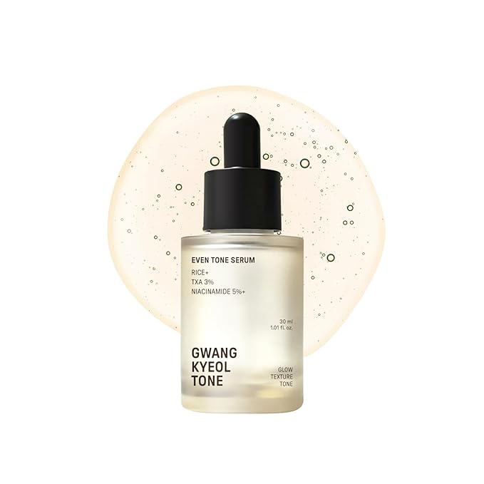 Even Tone Serum, Rice Water, Niacinamide, Tranexamic acid, Serum, Tone Clarifying, Glow Boosting Formular, Korean Skincare 1.01 fl oz (30ml)