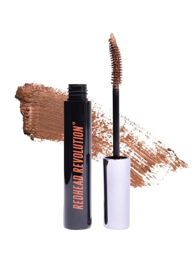 Redhead Revolution's Gingerlash Mascara (Genuine Ginger Reddish) Brown Mascara for Redheads and Strawberry Blondes Volumizing Lengthening Vegan Cruelty Free