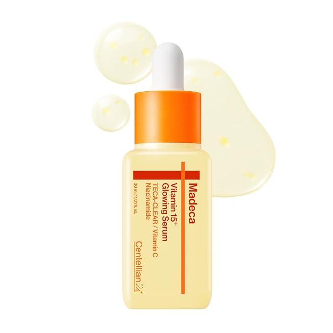 CENTELLIAN 24 Madeca Vitamin 15+ Glowing Serum 30ml – 15% Vitamin Radiance Serum Niacinamide, TECA & Vitamin C, Blemish Corrector, Uneven Tone & Melanin Care, Lightweight Korean Skin Care