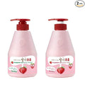 Kwailnara Strawberry Milk Body Wash & Lotion Set (19.75 Oz Each) – 2-Piece Korean Skincare Duo for Hydrated & Smooth Skin | Milk Protein, Royal Jelly & Exfoliating Strawberry Extract | Paraben-Free