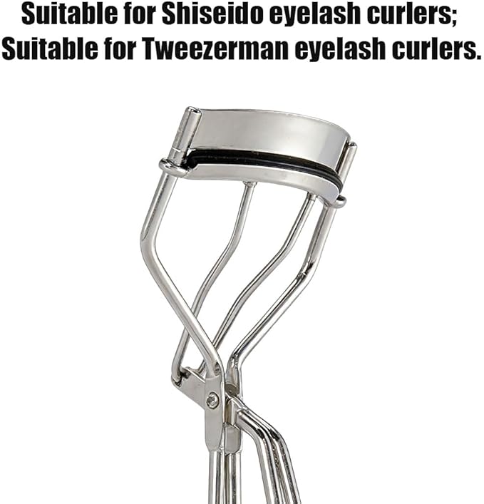 100 Pcs Eyelash Curler Refill Pads, Fit for Tweezerman Eyelash Curler Refills, Gentle & Safe on Lashes,Black.