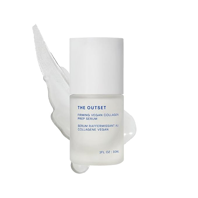The Outset Firming Vegan Collagen Face Serum, Plumping & Hydrating Facial Serum, Non-Sticky Skin Prep Serum for Fine Lines, Fragrance-Free & Clean for Sensitive, Dry & All Skin Types, 1 fl oz
