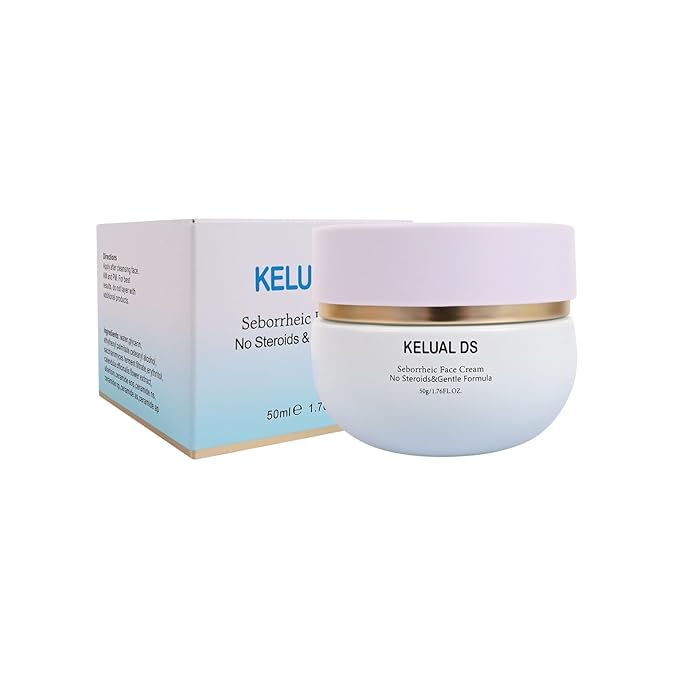 Seborrheic Face Cream for Sensitive Skin, Steroid-Free Gentle Formula, with Ceramides and Calendula Extract, 1.76 fl oz