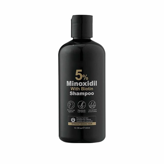 Kormesic 5% Minoxidil With Biotin Shampoo And Conditioner,Shampoo&Conditioner&Scalp Serum&Massage Cream,With Panax Ginseng Root & Zingiber Natural Essence For Women Men Hair Growth ﻿ (Shampoo)