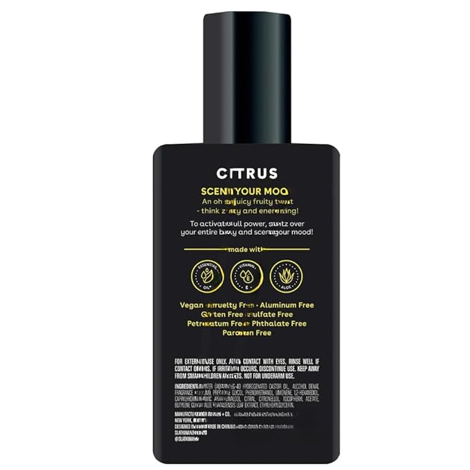 Citrus Fragrance Body Mist for Women & Men, Refreshing Daily Body Spray, Long-Lasting Light Scent, 8 fl oz Bottle – Uplifting & Energizing Mist