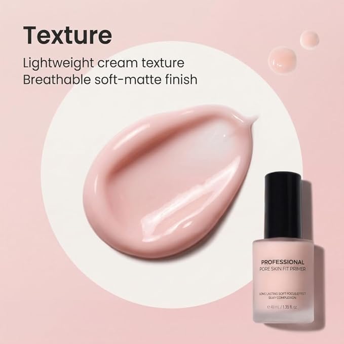 PRETTYSKIN Skin Fit Makeup Primer - Lightweight Hydrating Face Primer with Glycerin - Helps Blur the Look of Pores - Makeup Grip Base (Skin Fit Primer)