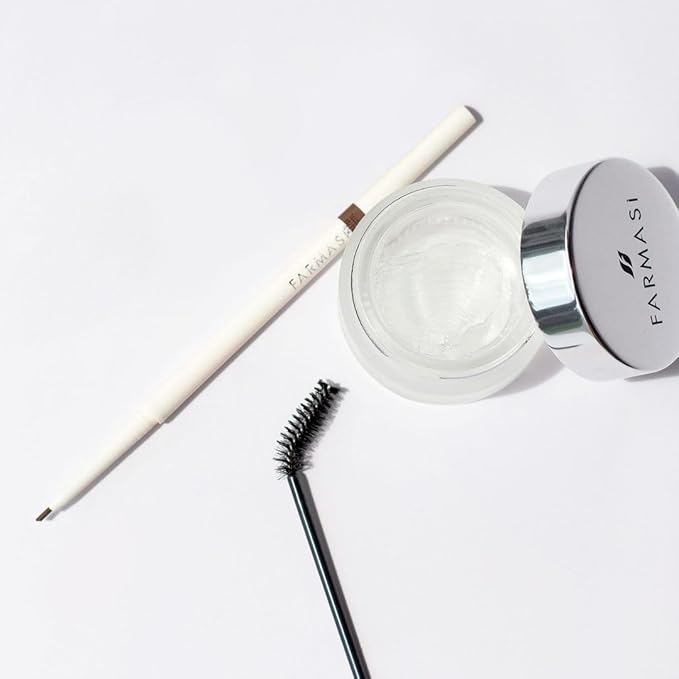 FARMASi Brow Setting Wax, Long Lasting Waterproof Clear Brow Styling Gel for 3D Feathered and Fluffy Brows, Include Brow Brush, 0.88 oz