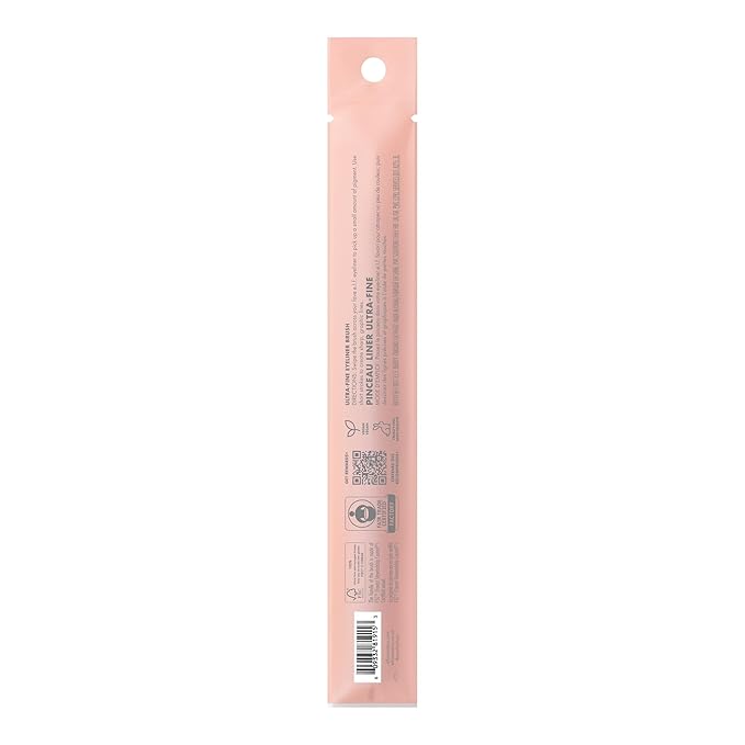 e.l.f. Ultra-Fine Eyeliner Brush, Pointed Tip For Creating Clean, Crisp Eye Makeup Looks, Use With Liquid, Cream & Kohl Formulas, Vegan & Cruelty-Free