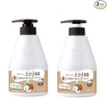 Kwailnara Coconut Milk Body Wash & Lotion Set (19.75 Oz Each) – 2-Piece Korean Skincare Duo for Hydrated & Silky Skin | Milk Protein, Royal Jelly & Restorative Coconut Extract | Paraben-Free