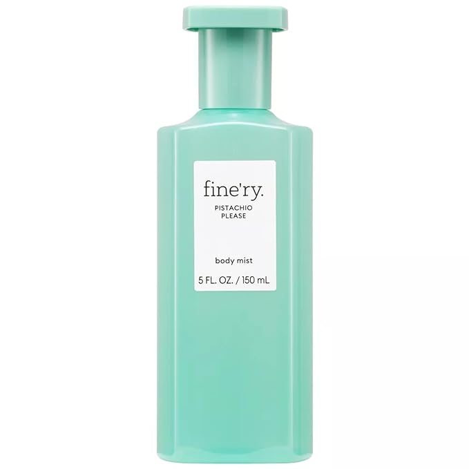 Fine'ry Pistachio Please Gourmand Vanilla Hair + Body Fragrance Mist Spray for Women - Long-Lasting, Warm, Sweet Scent - Roasted Almond, Sweet Pistachio & Vanilla Milk, Body Spray for Girls (5 Fl Oz)