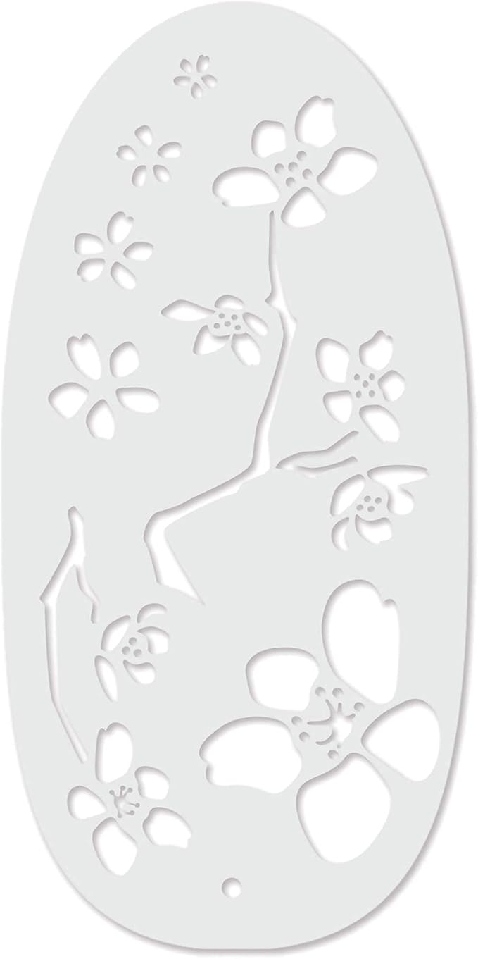 Stencil1FX - Cherry Blossom Eye Makeup Stencil - Fairy Renaissance Elven Princess - for Costumes, Dress Up, Halloween, Cosplay, Face Painting, Raves, Festivals, Parades, Parties