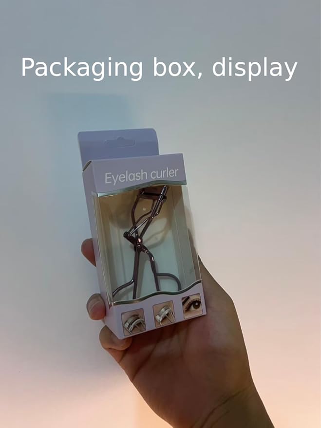 Eyelash Curler - Crimps & Curls Lashes for Perfect, Eye-Framing Fringe - Gentle & Safe (01#) Silver