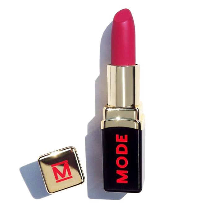 MODE Cherry Rose Red Virgin Matte Areni Noir Lipstick LAVISH CREW Long Lasting Pigment Rich Lip Color, Nourishing Natural Skincare Fruit Oils, Organic Shea Butter, Cruelty Free