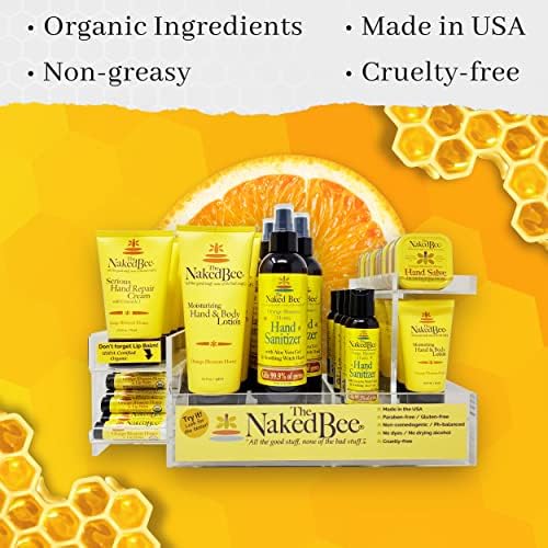 The Naked Bee Foot Balm for Restoration Heel (2 oz) Orange Blossom Honey Foot Balm - Intensive Repair & Cracked Heel Treatment - Deeply Moisturizing & Nourishing for Dry, Tired Feet