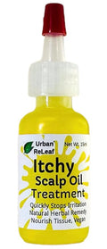 Urban ReLeaf Itchy Scalp Oil Treatment ! Braids, Wigs, Weaves, Tight Hairstyles & Itchy Skin Relief, Shaved Bald Head, Quickly Soothe Irritation, Natural Herbal Remedy, Made Fresh in USA!