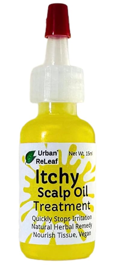 Urban ReLeaf Itchy Scalp Oil Treatment ! Braids, Wigs, Weaves, Tight Hairstyles & Itchy Skin Relief, Shaved Bald Head, Quickly Soothe Irritation, Natural Herbal Remedy, Made Fresh in USA!