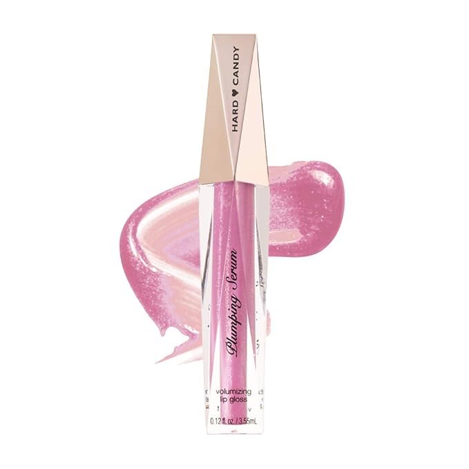 Hard Candy Plumping Serum Flasher Volumizing Lip Gloss 0.12 fl oz (#1561 - Pink Flamingo)