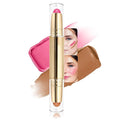 evpct 2In1 Blush Contour Multiuse Makeup Stick, Berry Tan & Brown Creamy Butter Blush Bronzer Contour Contouring Stick for Cheeks Lip Eyes Faces, Mloisturing Radiant Finish, Vegan & Cruelty-Free