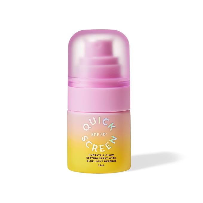THE QUICK FLICK Sunscreen Prep 3-in-1 SPF 50+ Moisturizer, Primer & Blue Light Defense | Ultra-Lightweight, Fast Absorbing & Non-Greasy | Hydrating Setting Spray for Makeup | No White Cast | 15ml