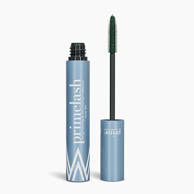 Prime Prometics PrimeLash Mascara for Older Woman – Volumizing, Incredible Length in 2 Coats – Long-Stay, Zero Clumps, Hypoallergenic (Emerald)