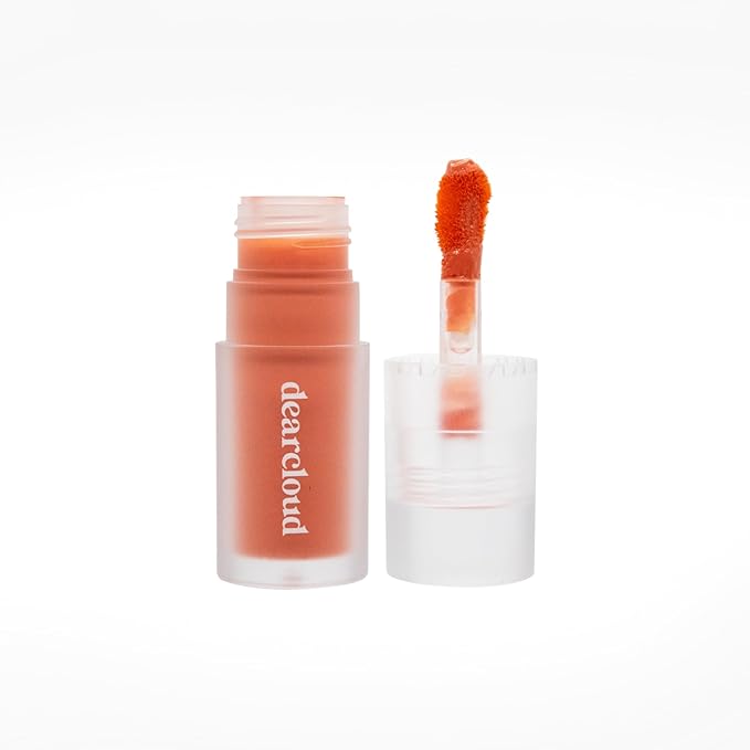 dearcloud Gentle Crush Serum Blush – Peaches – Liquid Blush for Cheeks with Hyaluronic Acid – Korean Beauty Makeup (.19 fl oz)