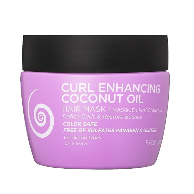 Luseta Curly Hair Mask 16.9 Oz, Smooth & Moisturize, Deep Conditioning Treatment Anti-frizz & Repair Split Ends for Wave Hair