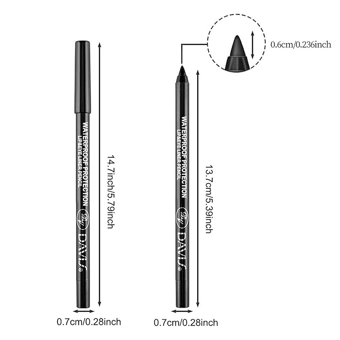 LemonSac 7 Colorful Eyeliner Pen Set, Eye Shadow Pencil, Pearl Eyeliner Kit Metallic Glitter Eye liner Pencil for Women Eye&Lip Liner Professional Eye Makeup Set Colorful Eye Color (7PCS A)
