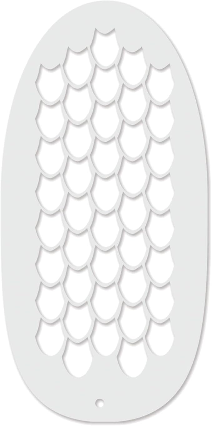 Stencil1FX - Dragon Scales Eye Makeup Stencil for Costumes, Dress Up, Halloween, Cosplay, Face Painting, Raves, Festivals, Parades, Parties