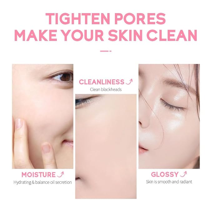 AKARY Sakura Clay Facial Mud Mask Deep Cleanse, Natural Skin Care Mask for Pore Cleansing, Oil Control, Reduce Acne, Skin Moisturizing, Smoothes Fine Lines, Pore Minimizer