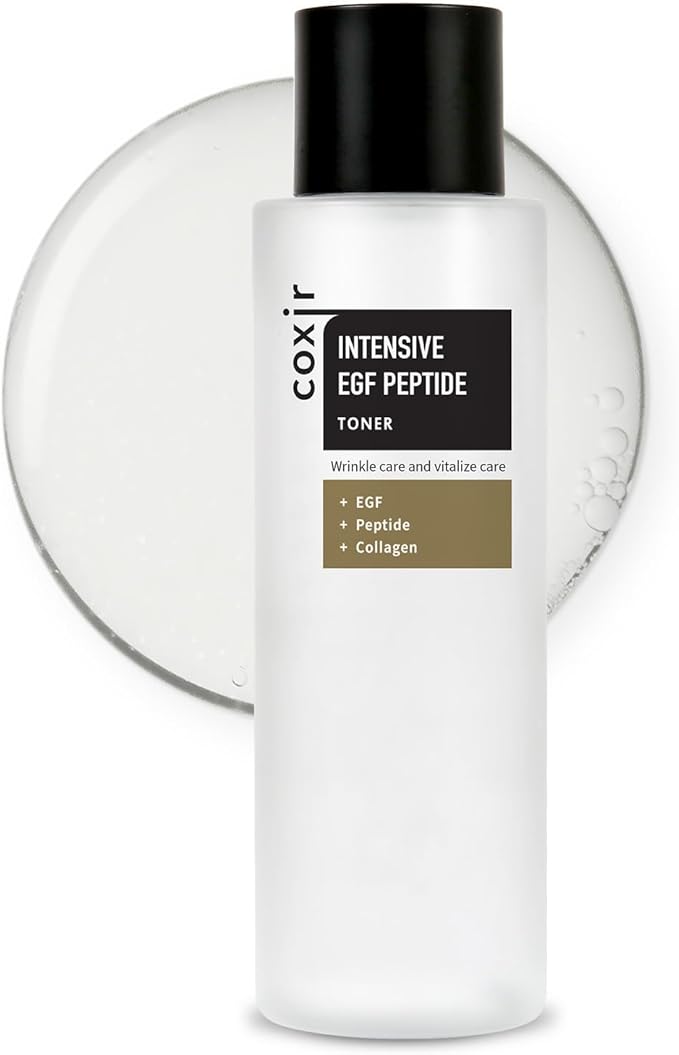 coxir Intensive EGF PEPTIDE Toner l Face Toner with EGF(Epidermal Growth Factor), Peptide Filtrate for Dull l Hydrating, Smoothing, Calming, Moisturizing/Korean Skincare[50ml / 5.07 fl.oz.]