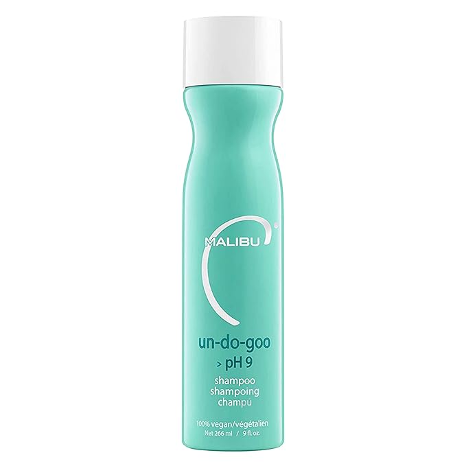 Malibu C Un-Do-Goo Clarifying Shampoo - Removes Product Build Up and Resins from Hair - Shine Restoring, Sulfate-Free Cleanser (9 oz)