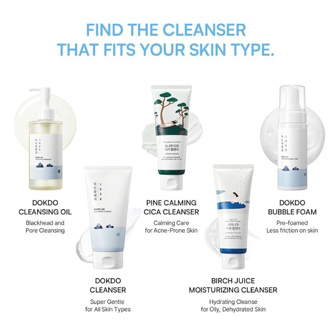 ROUND LAB 1025 Dokdo Bubble Foam Cleanser, Gentle Foaming Face Wash for Sensitive Skin, Low pH 5.5, Hydrating Korean Skincare, Panthenol & Deep Sea Water, Hypoallergenic, Fragrance-Free (5.07 Fl Oz)