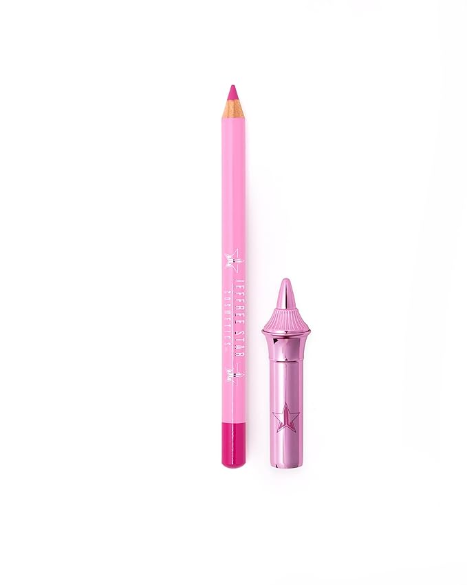 Jeffree Star Cosmetics Velour Lip Liner, Creamy Formula, Satin Finish, Long-Lasting, Peptide Complex, Mineral Oil-Free, Vegan & Cruelty-Free (Cotton Candy Queen)