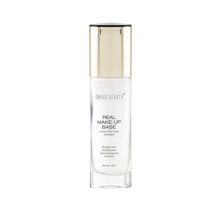 Swiss Beauty Highlighting Primer for Face, Golden Tint, 30 ml